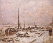 Armand guillaumin The Seine in Winter oil